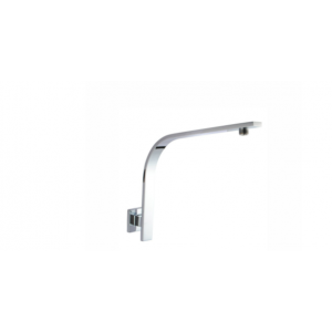 Aqua Chrome Square Gooseneck Wall Shower Arm